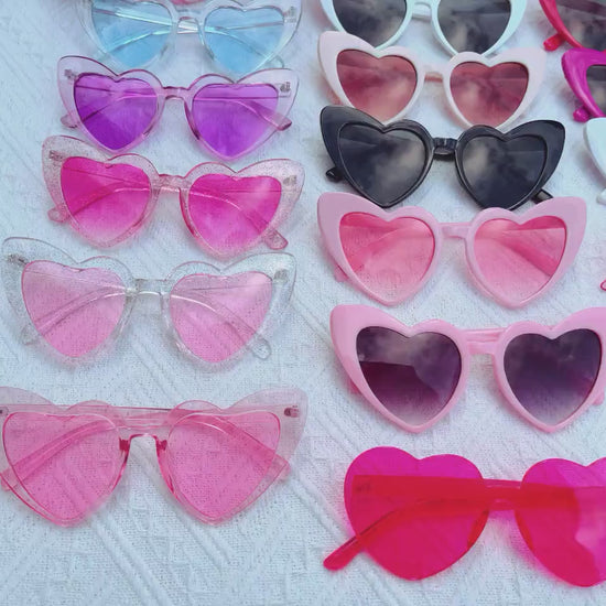 Hens Party Heart Sunglasses | Bachelorette Party Decoration, Bridesmaid Gift + Bridal Shower Supplies, Bride to Be, Bridesmaid Proposal