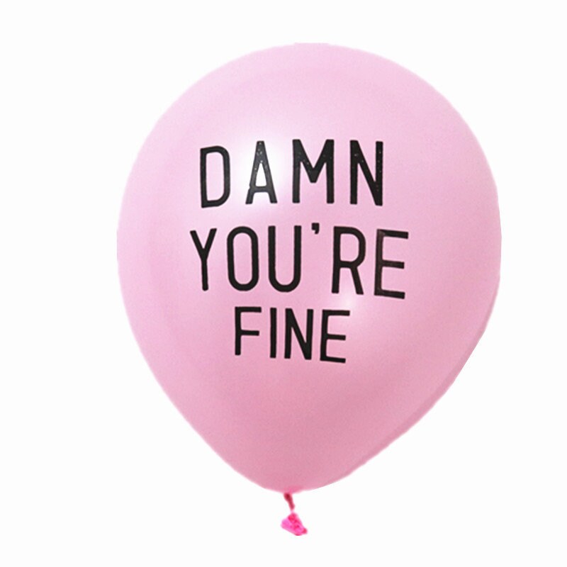 Cute Abusive Balloon Funny Novelty Joke Birthday Party Decoration, Hen Party Supplies