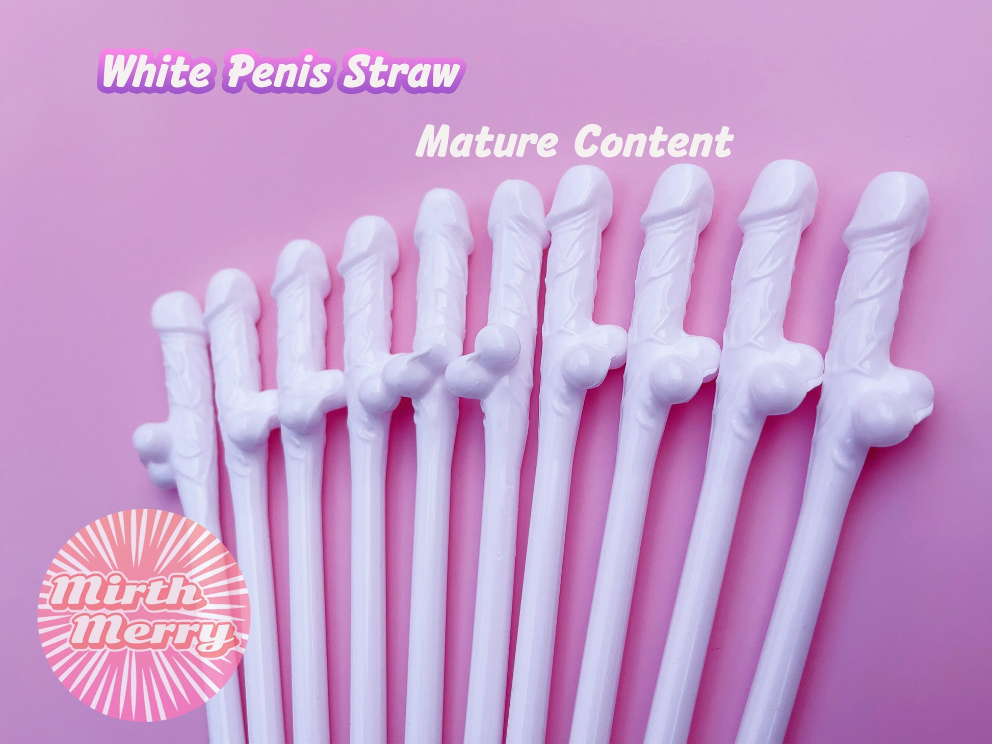 White Penis Straw+Bride Straw | Bachelorette Party Favors | Bride To Be Bridal Shower | Hen Party Supplies Penis