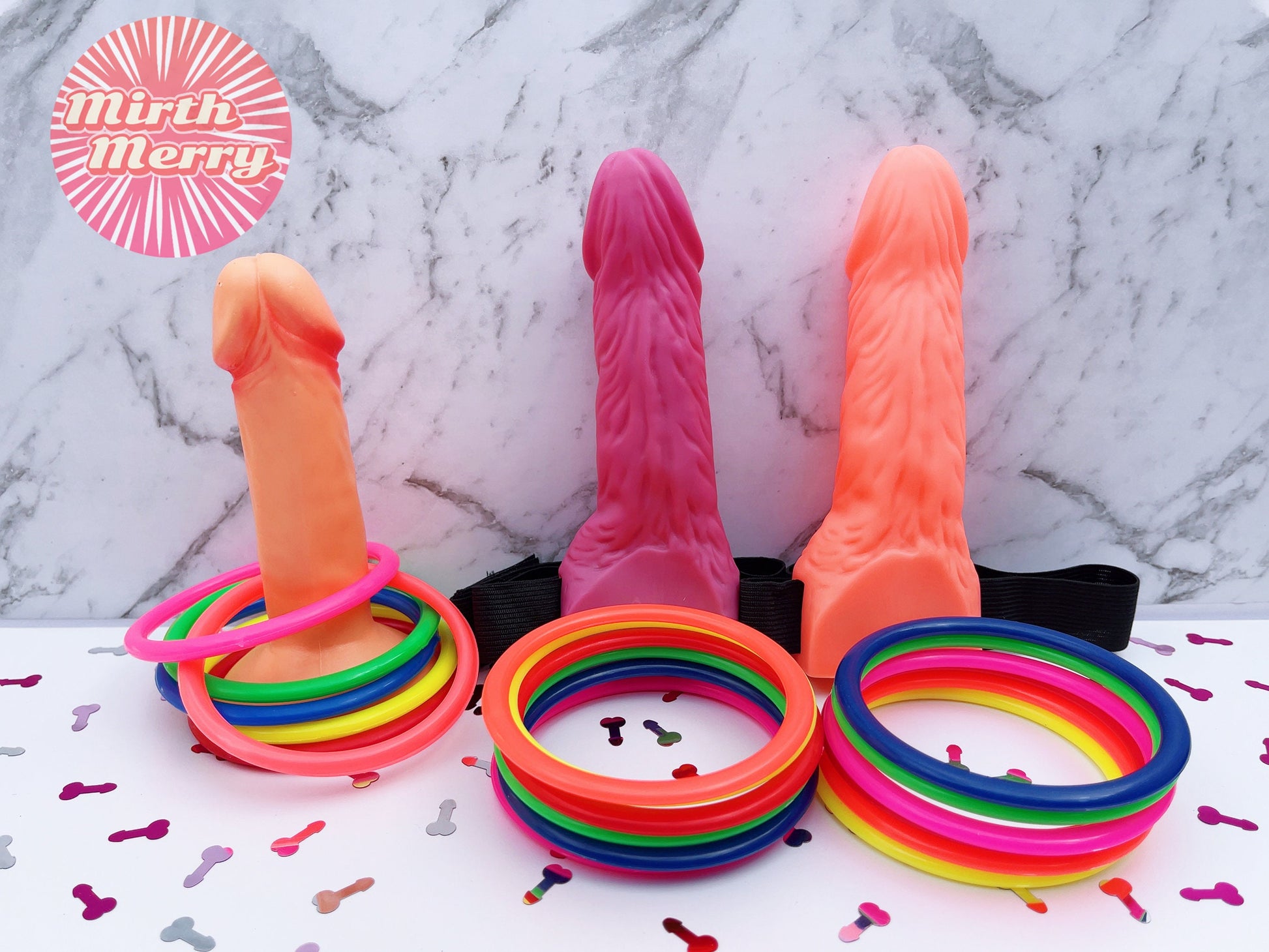 Table Top Penis Ring Toss, Hens Night Bridal Shower Decorations, Penis –  Mirth Merry