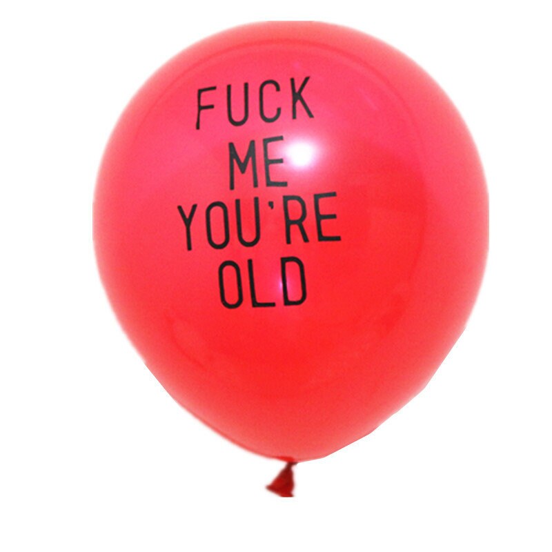 Cute Abusive Balloon Funny Novelty Joke Birthday Party Decoration, Hen Party Supplies