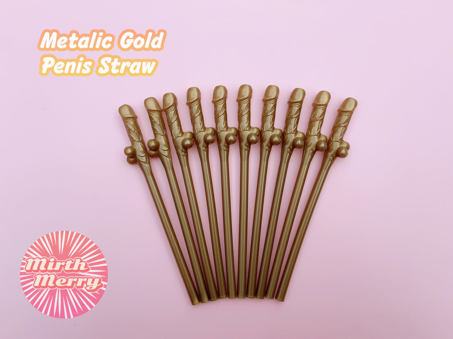 Gold Penis Straw, | Bachelorette Party Favors | Bride To Be Bridal Shower | Hen Party Supplies Penis