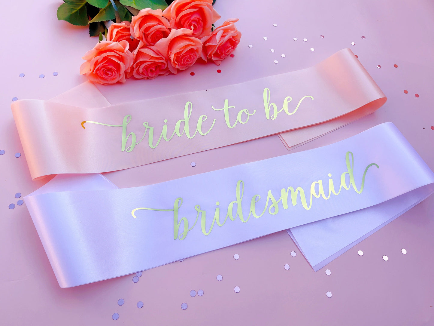 Bride to Be Sash| Hen Party Sash | Sash for Bride - Gold Foil | Mother of the Bride sash | Bachelorette Favors | Team Bride, Bridesmaid sash