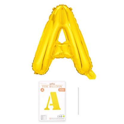 Gold Foil Balloon Letters 16"/ 41CM, Foil Balloon for Bridal Shower, Wedding Decor, Engagement, Hens Party, Bachelorette Party