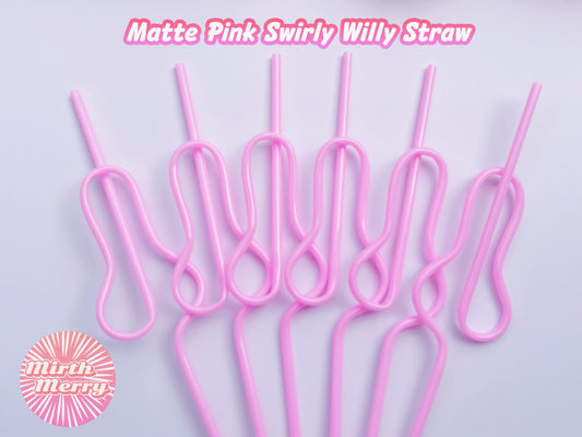 Pink Penis Swirly Willy Straw | Bachelorette Party Decorations | Bride To Be Bridal Shower | Hen Party Supplies Penis