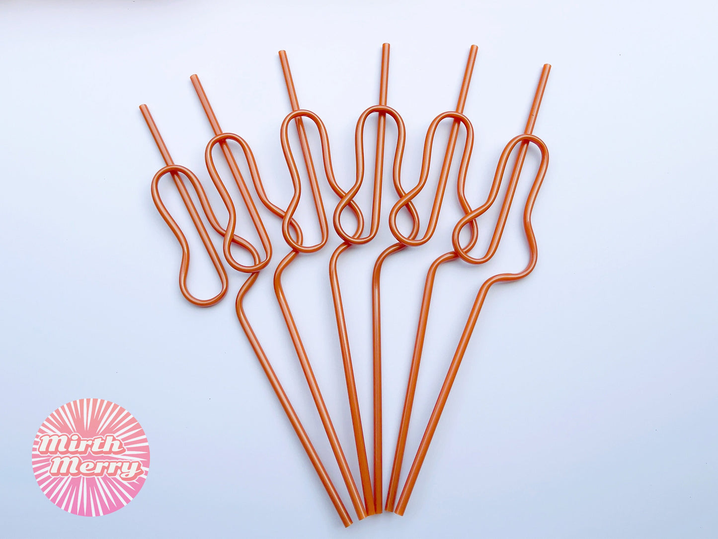 Rose Gold Penis Swirly Willy Straw | Bachelorette Party Decorations | Bride To Be Bridal Shower | Hen Party Supplies Penis