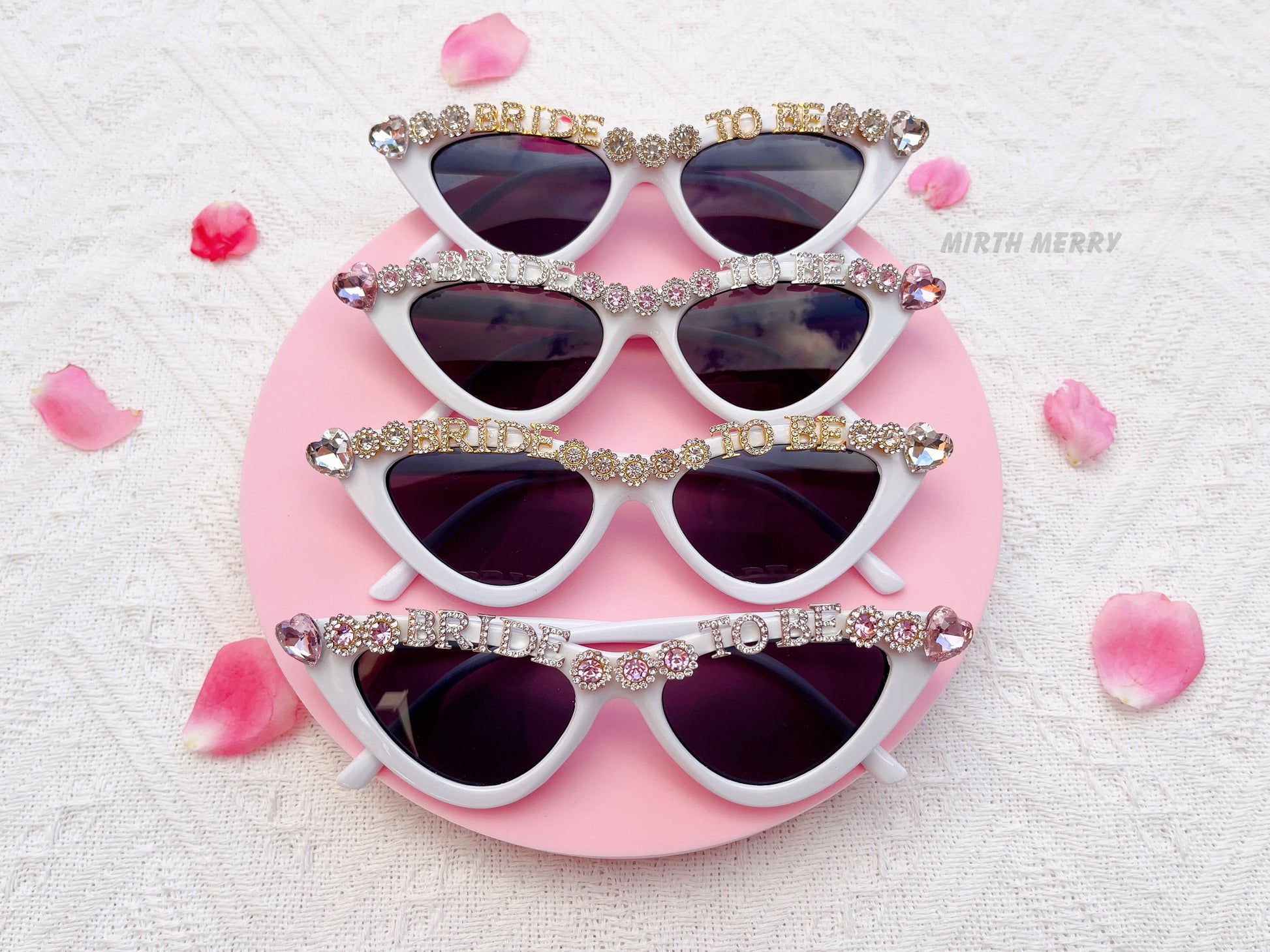 Hens Party Retro Cat Eye Bride to Be Sunglasses -5 designs | Bachelorette Party Decoration, Bridesmaid Sunnies Favor, Bridal Shower Supplies