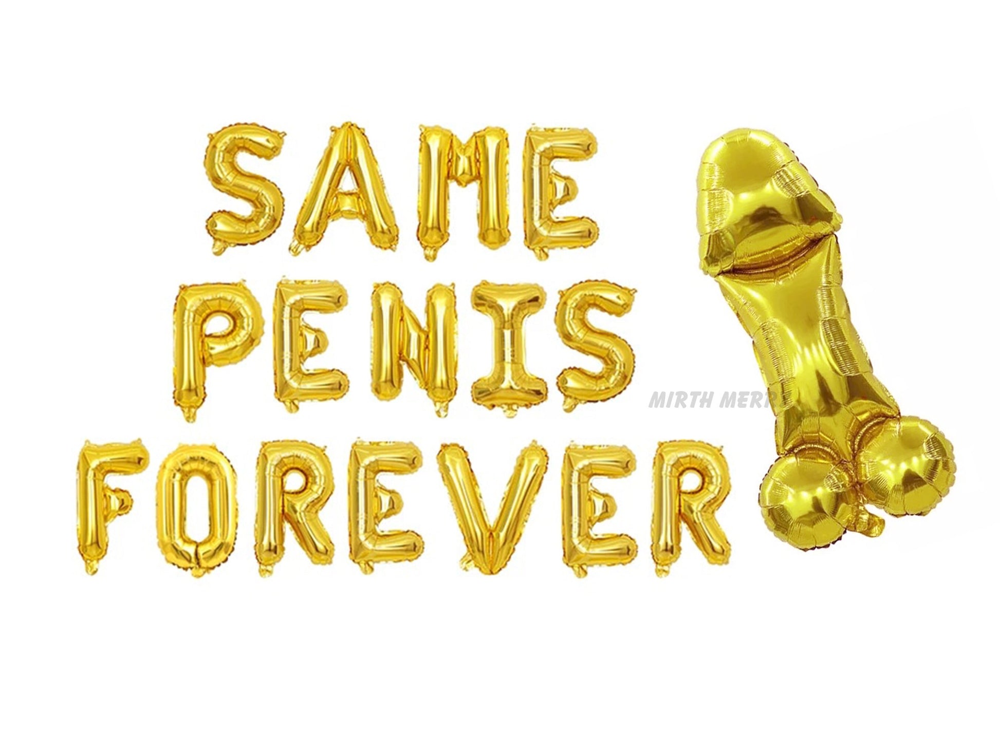 Same Penis Forever Balloon Set | Hens Party Decoration, Bachelorette Party, Engagement Favors, Wedding Bridal Shower Gift