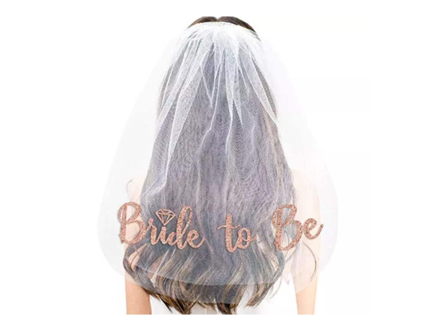 Hen Party Veil, Bride To Be Veil with Lettering- Bachelorette Party Decorations, Bride To Be Gift, Bridal Shower, Bridal Shower Party Favor