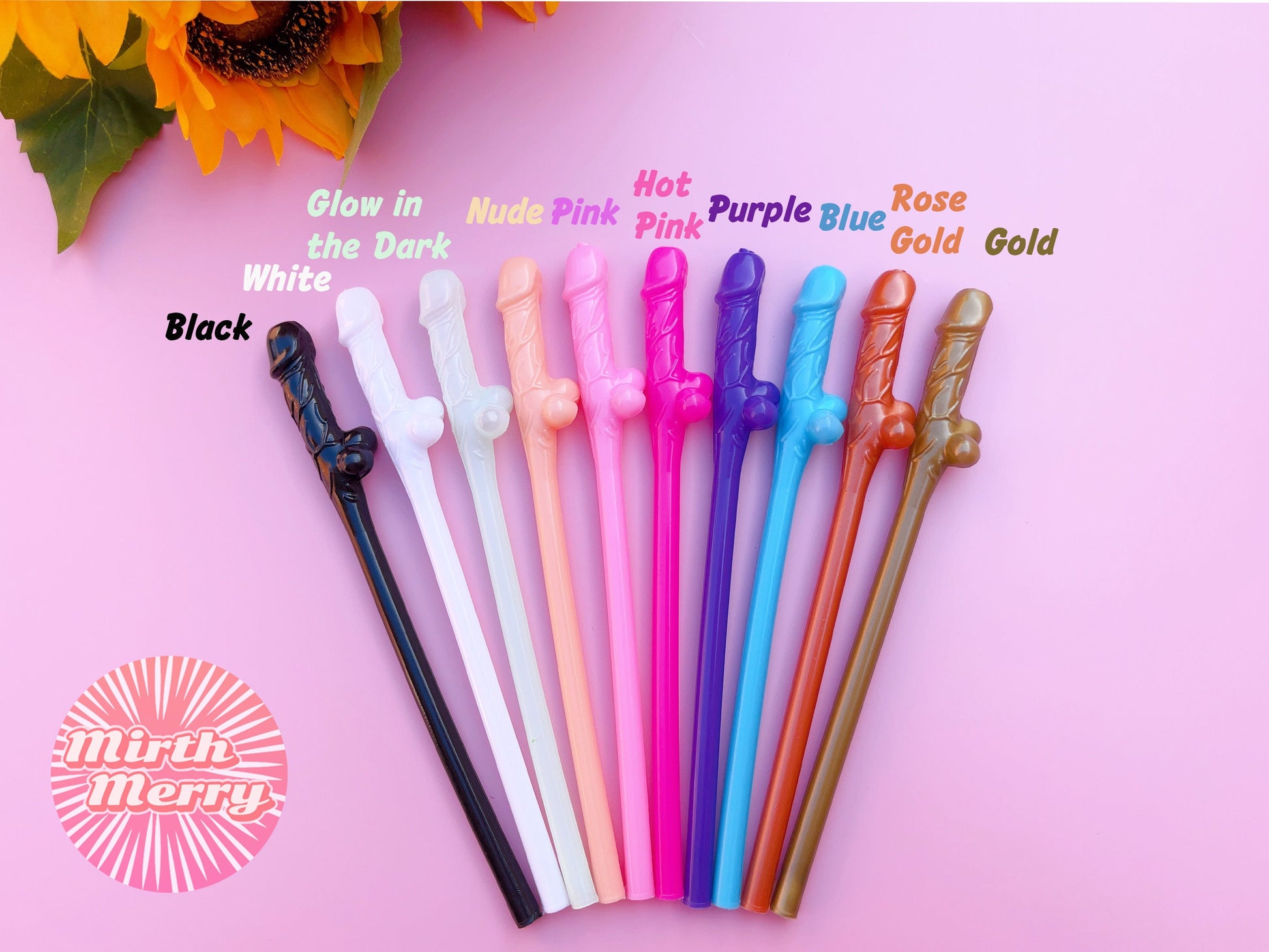 10 Colours Penis Straw, | Bachelorette Party Favors | Bride To Be Bridal Shower | Hen Party Supplies Penis, Mix Color Penis Straws