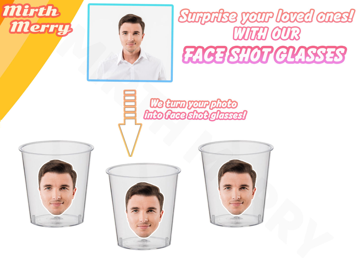 Groom Face Shot Glasses, Hens Party Party Favor, Bachelorette Party Photobooth, Custom Groom Face, Personalised Photo, Custom Birthday Party