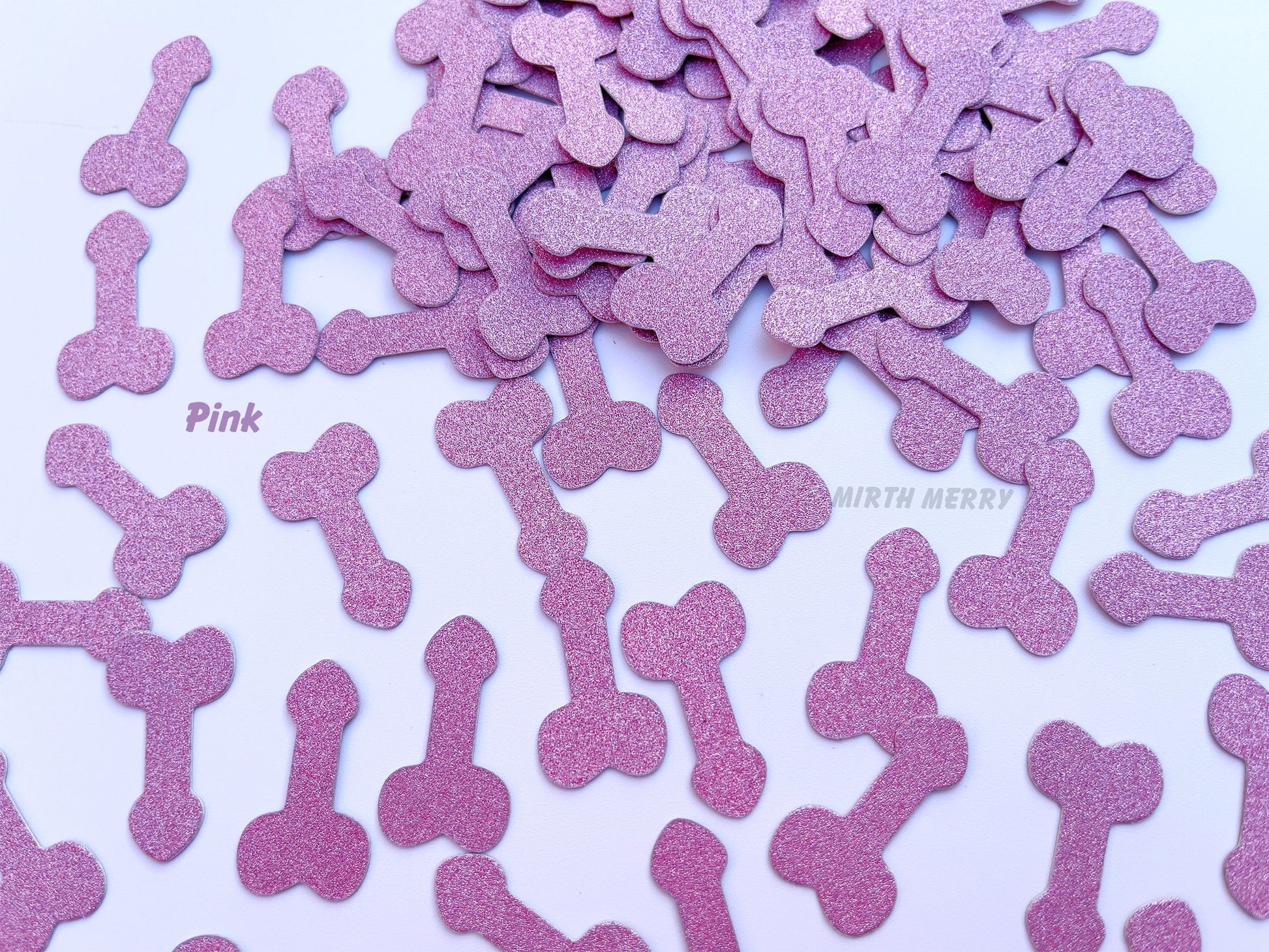 Penis Confetti, Sprinkle Confetti | Bachelorette Party Table Decorations, Hens Party Dick Supplies, Rose Gold Glitter Penis Confetti