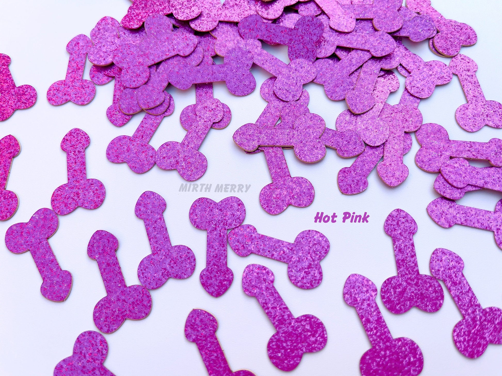 Penis Confetti, Sprinkle Confetti | Bachelorette Party Table Decorations, Hens Party Dick Supplies, Rose Gold Glitter Penis Confetti