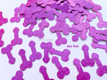 Penis Confetti, Sprinkle Confetti | Bachelorette Party Table Decorations, Hens Party Dick Supplies, Rose Gold Glitter Penis Confetti