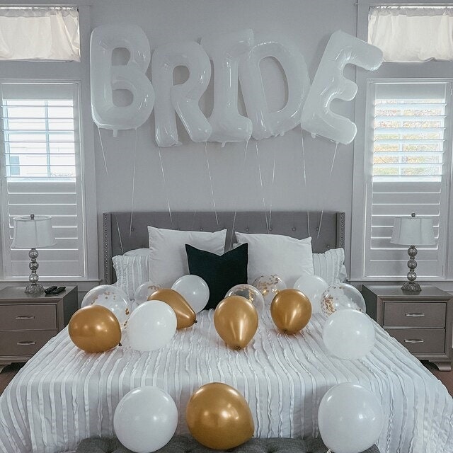 Bride To Be Hens Party Bridal Shower Decorations Engagement Balloons, Bridal Shower Supplies, 16"/40" Bride to Be Rose Gold Foil Balloons