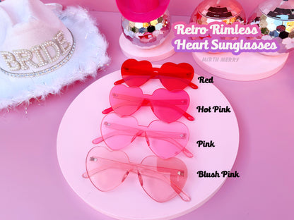 Hens Party Heart Sunglasses | Bachelorette Party Decoration, Bridesmaid Gift + Bridal Shower Supplies, Bride to Be, Bridesmaid Proposal