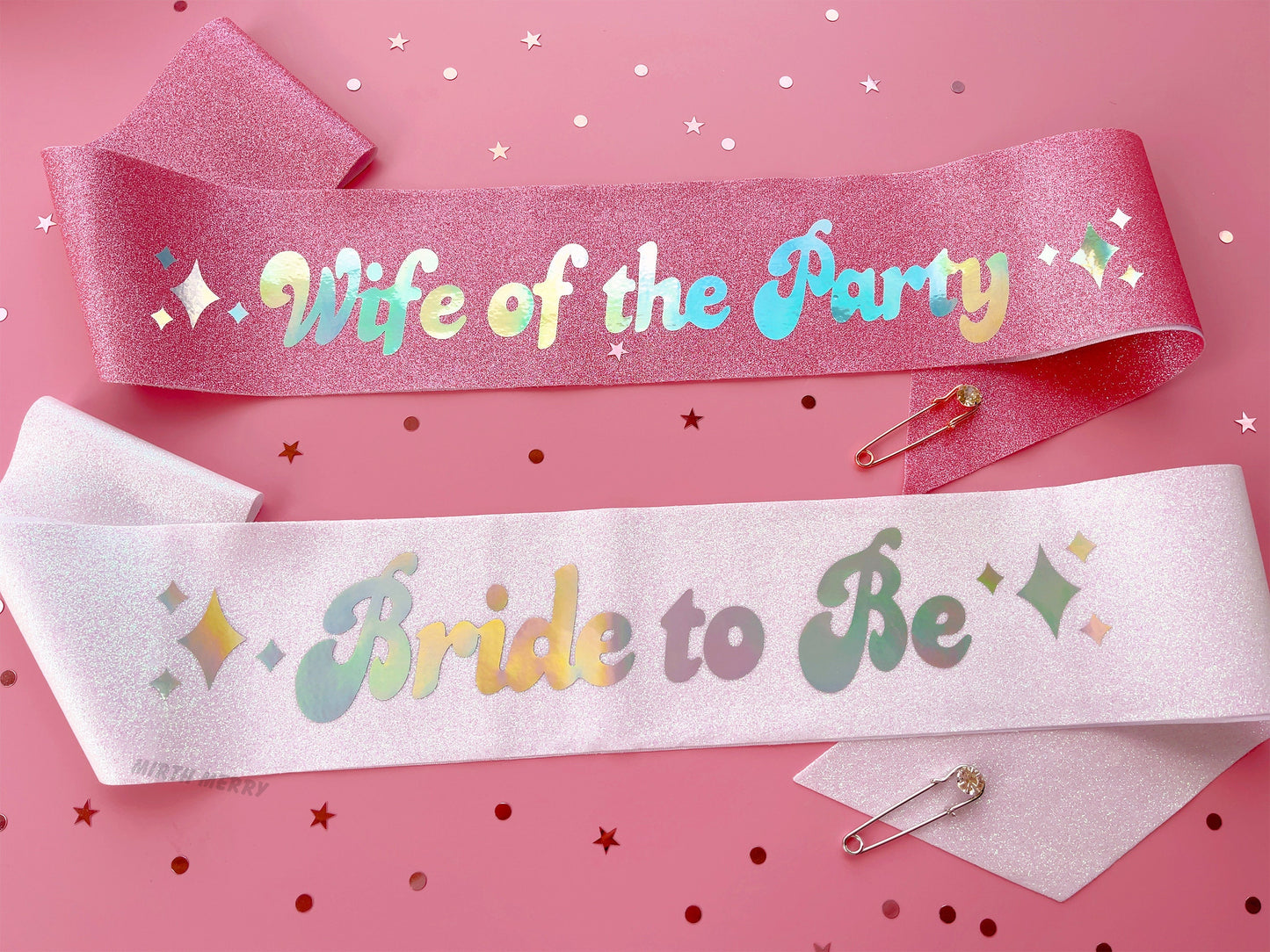 Bride to Be Sash| Hen Party Sash | Iridescent Foil Glitter Sash | Wife of the Party, Disco Theme Sash | Bachelorette Favors | Last Disco