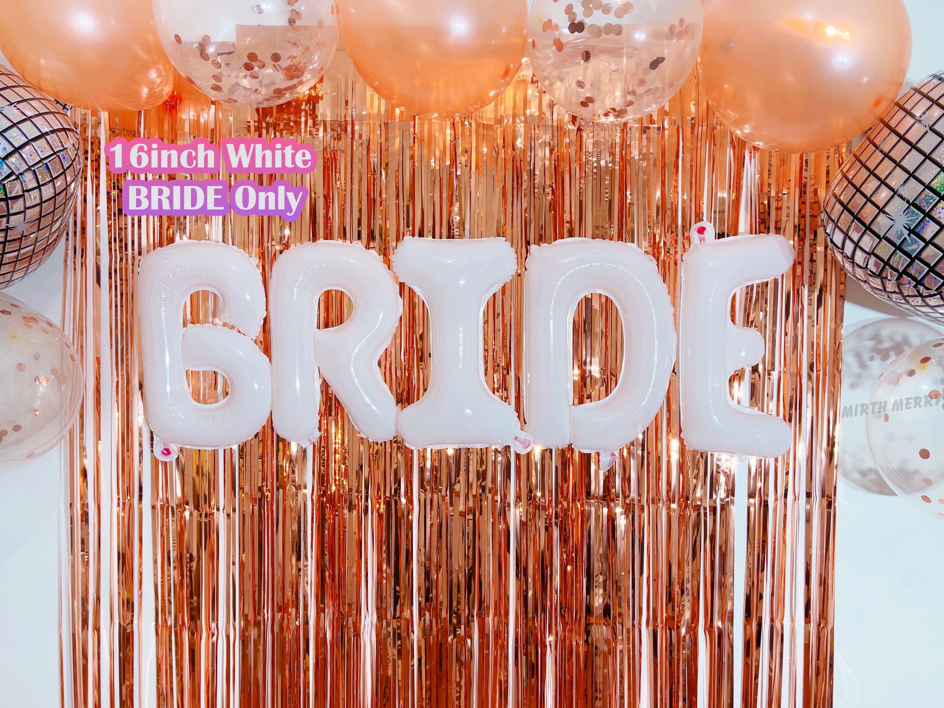 White Bride To Be & Rose Gold Balloons Set | Hens Party Decoration, Bachelorette Party, Bridal Shower Decor Photo Backdrop