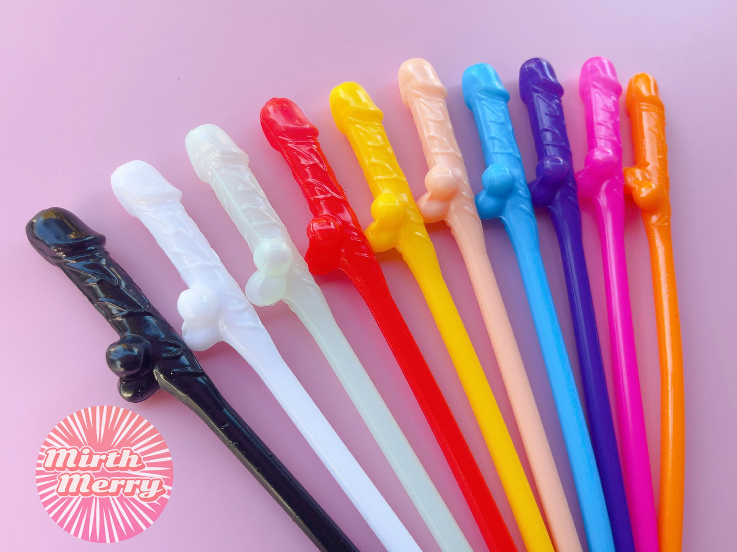 10 Colours Penis Straw, | Bachelorette Party Favors | Bride To Be Bridal Shower | Hen Party Supplies Penis, Mix Color Penis Straws