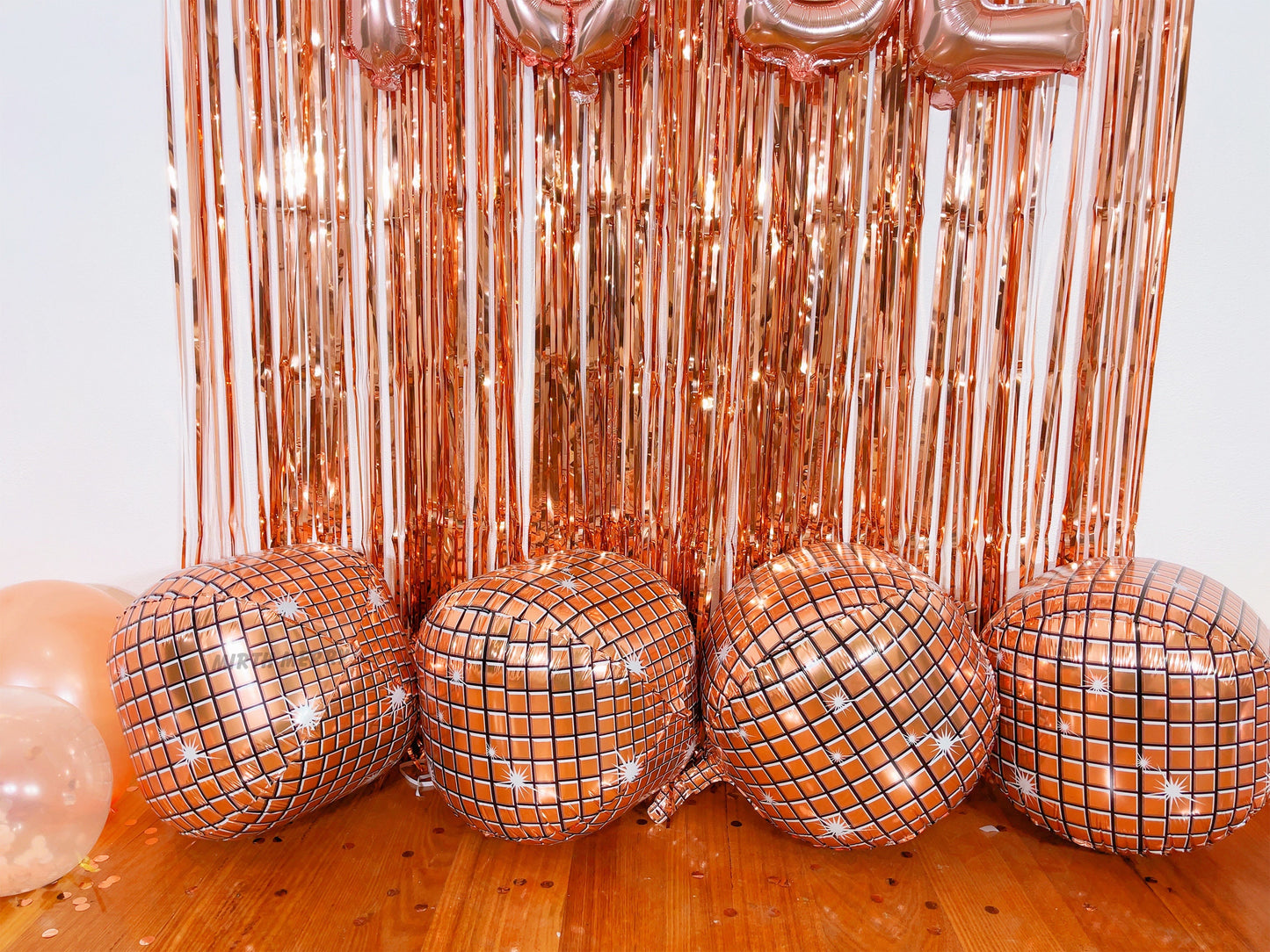 Disco Ball Foil Balloons - 4 pk, 22" | Hen Party Decorations, Last Disco, Birthday Party, Groovy 70s Balloons, Bachelorette Party