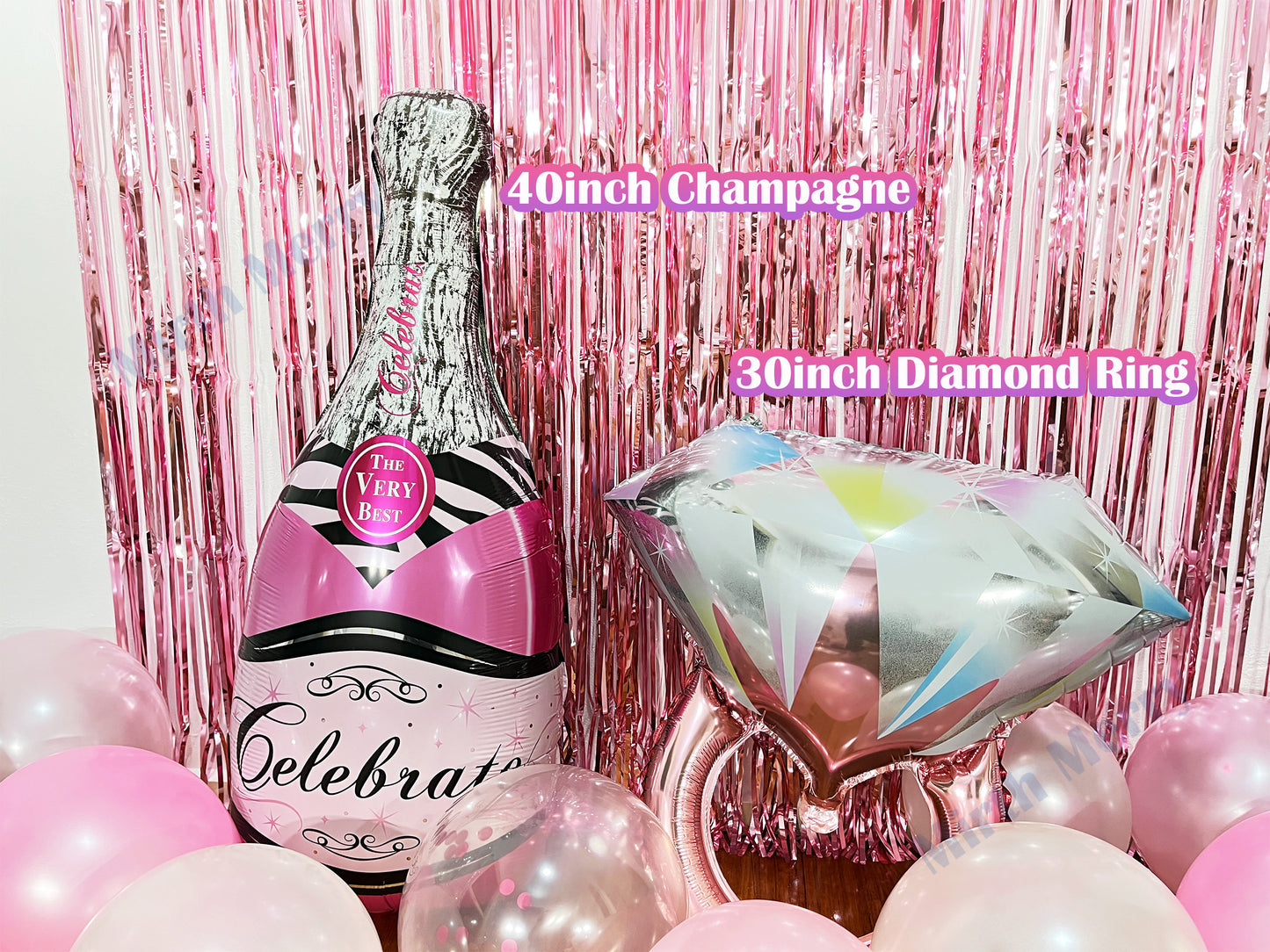 White Bride To Be & Pink Balloons Set | Hens Party Decoration, Bachelorette Party, Bridal Shower Decor Photo Backdrop, Bride Decor