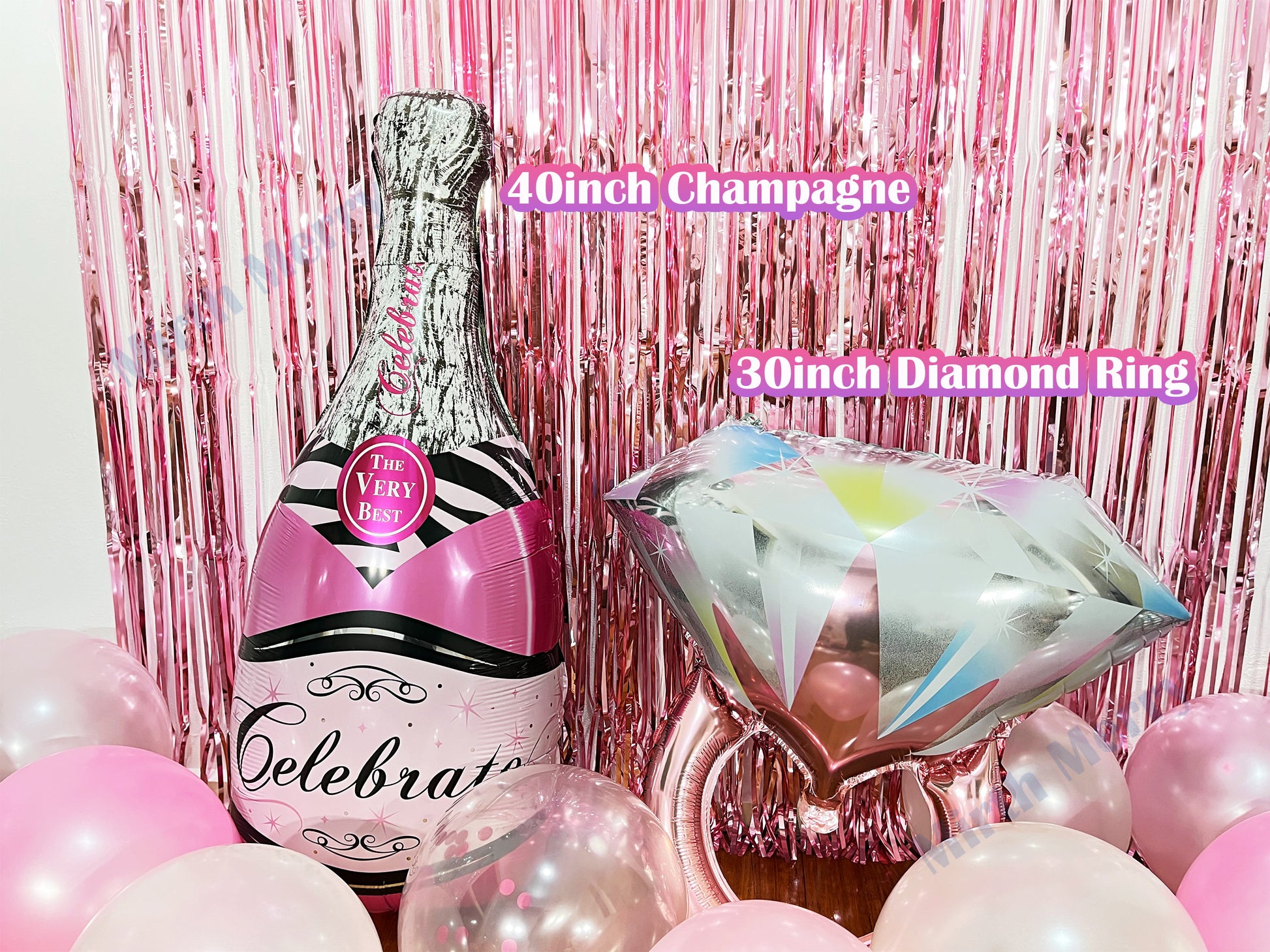 White Bride To Be & Pink Balloons Set | Hens Party Decoration, Bachelorette Party, Bridal Shower Decor Photo Backdrop, Bride Decor