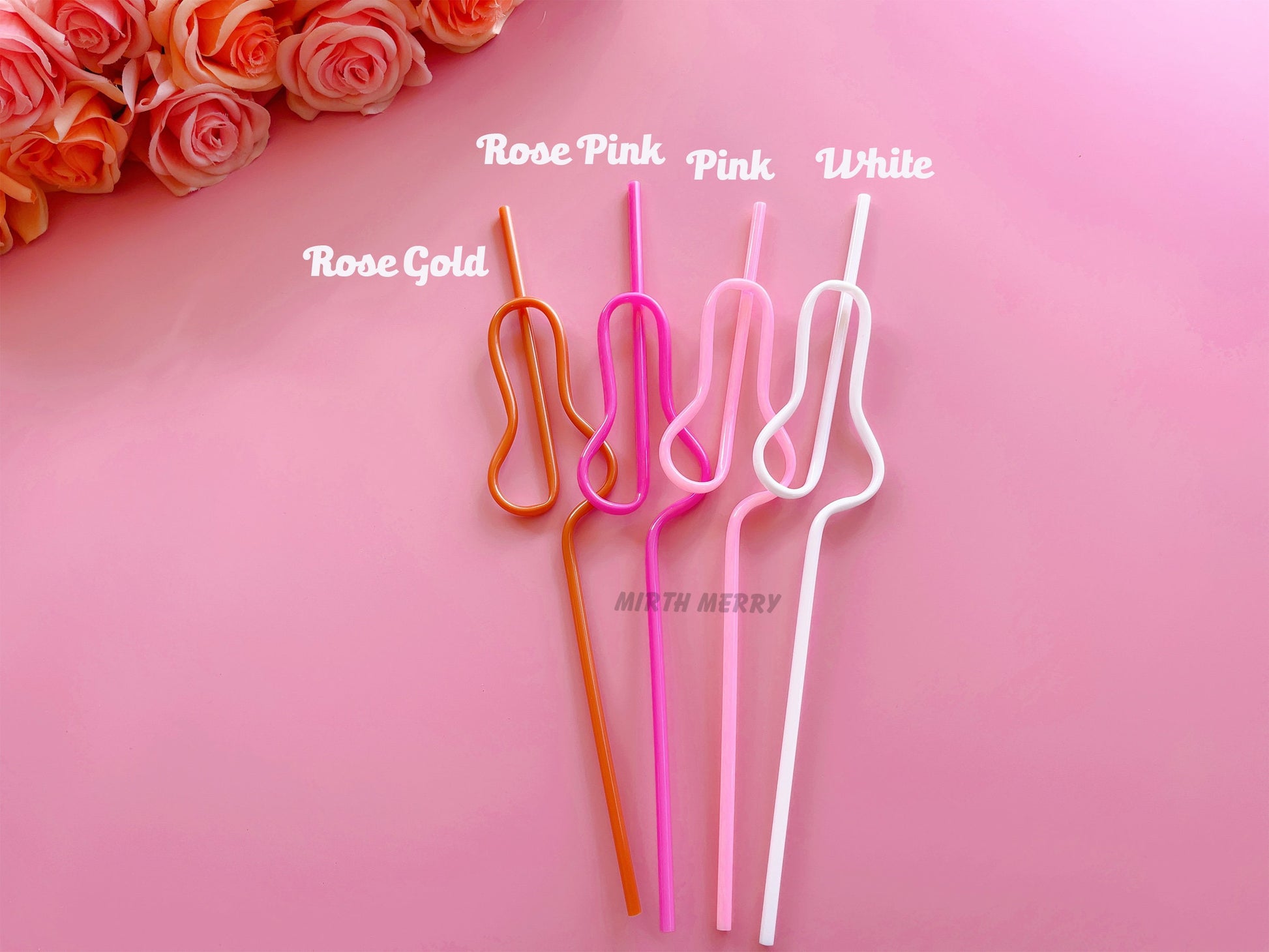 Pick Your Colours Swirly Willy Straw | Bachelorette Party Decorations | Bride To Be Bridal Shower | Hen Party Supplies Penis