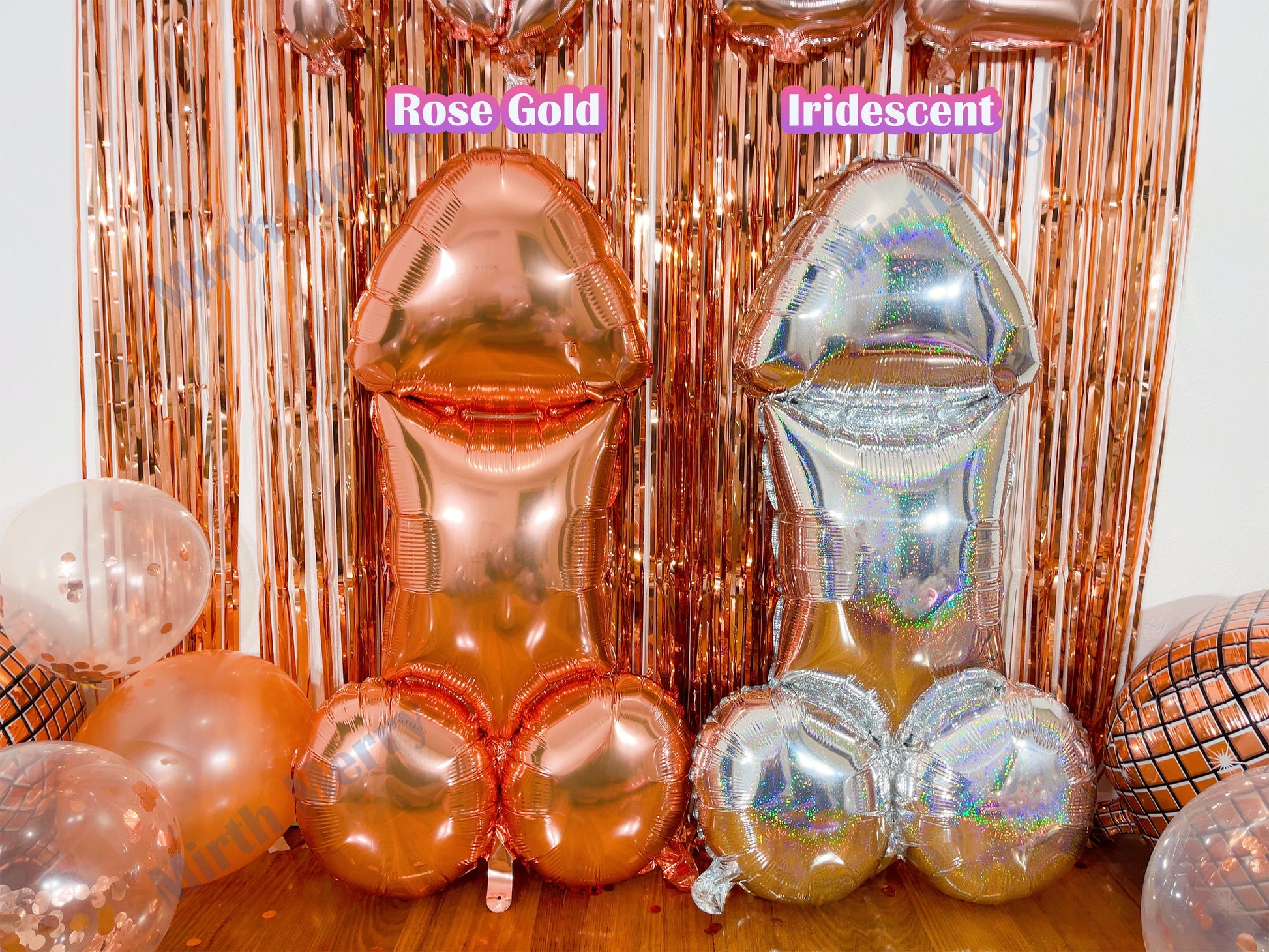 Penis Balloon | 40 inch Iridescent Penis | Bachelorette Party | Same Penis Forever| Hen Party | Bride to Be Bridal Shower, Last Disco