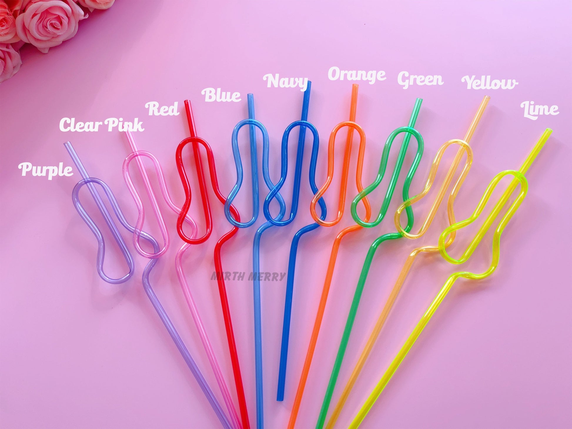 Pick Your Colours Swirly Willy Straw | Bachelorette Party Decorations | Bride To Be Bridal Shower | Hen Party Supplies Penis